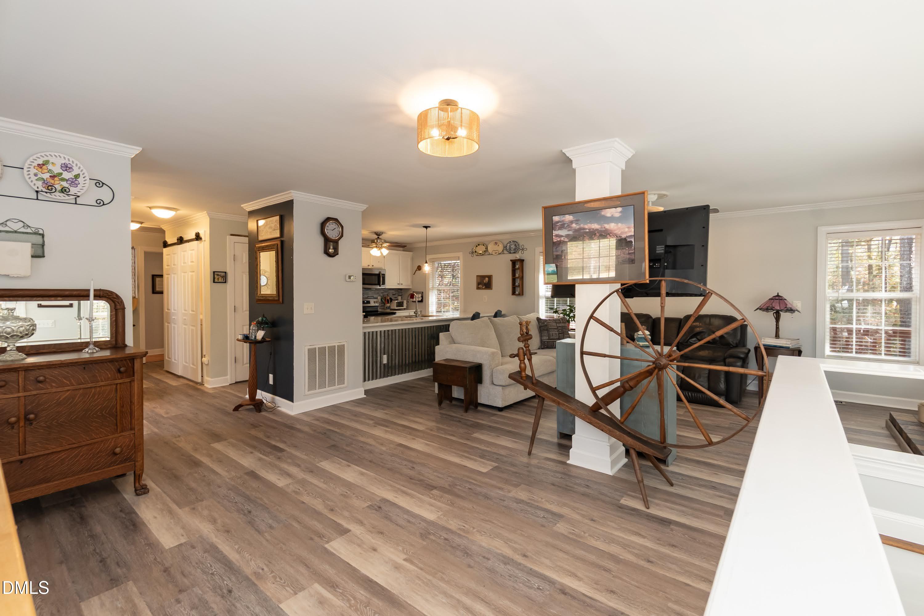 137 Fox Hunters Lane Broadway, NC 27505 - Photo 15 of 46 a view of a room with gym equipment and windows