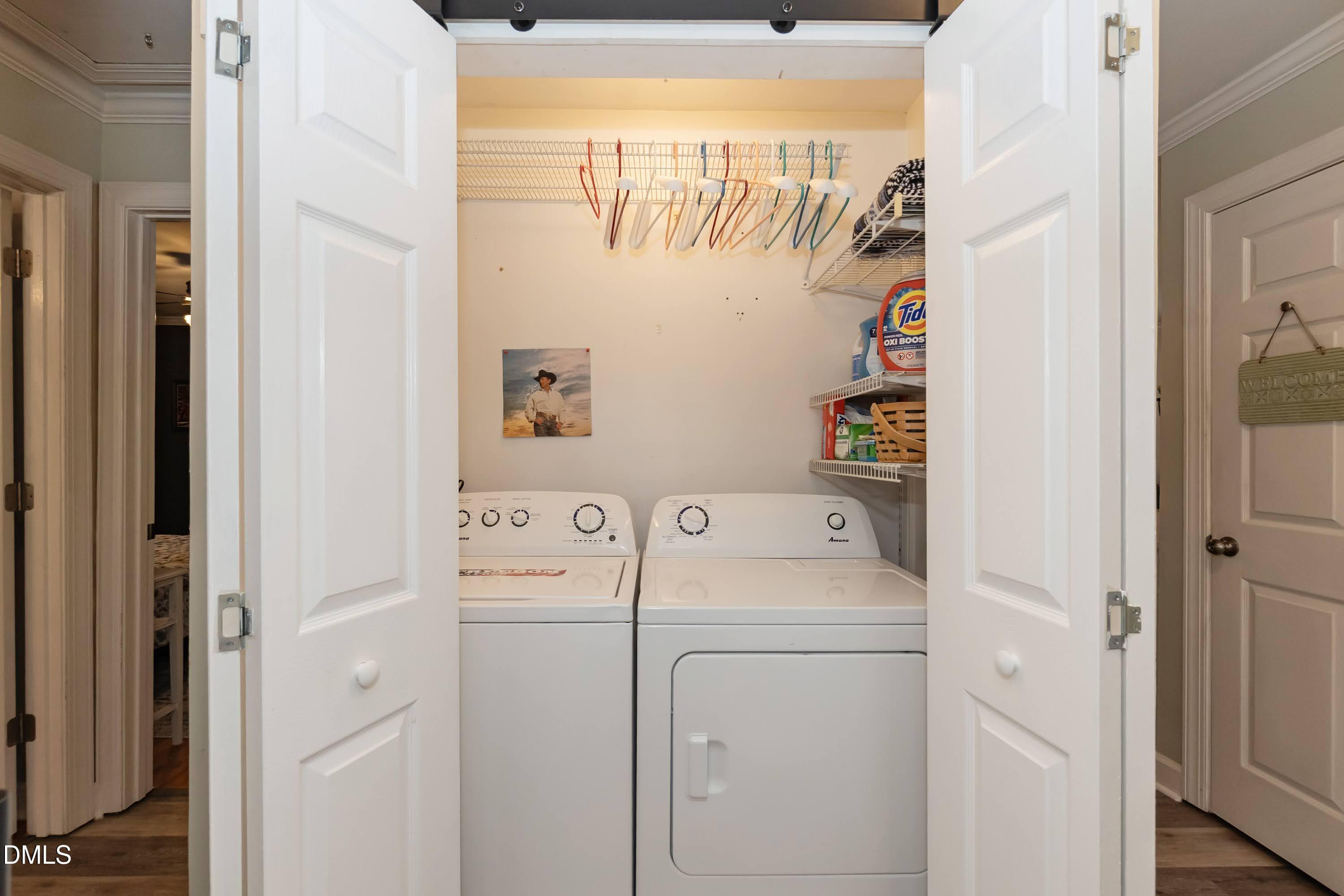 137 Fox Hunters Lane Broadway, NC 27505 - Photo 19 of 46 a utility room with dryer and washer