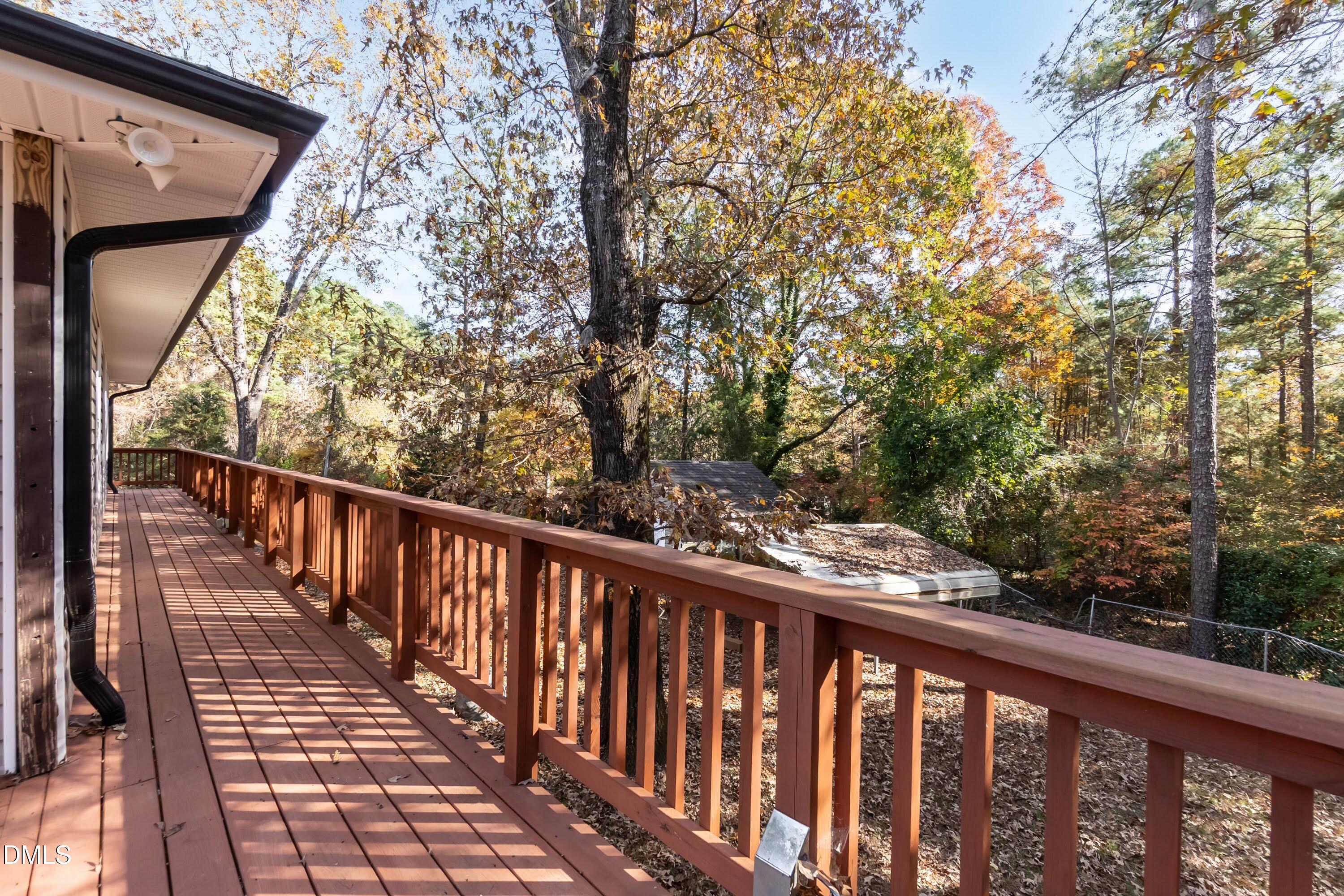 137 Fox Hunters Lane Broadway, NC 27505 - Photo 43 of 46 a view of balcony with wooden floor