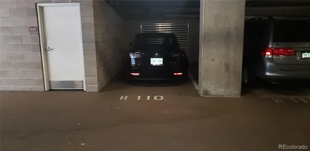 a view of a car garage