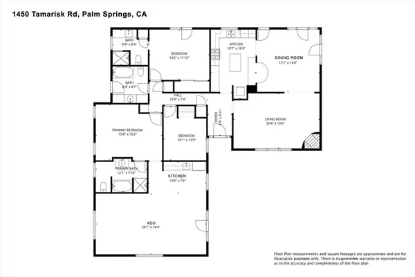 $1,190,000 | 1450 Tamarisk Road, Palm Springs, CA 92262