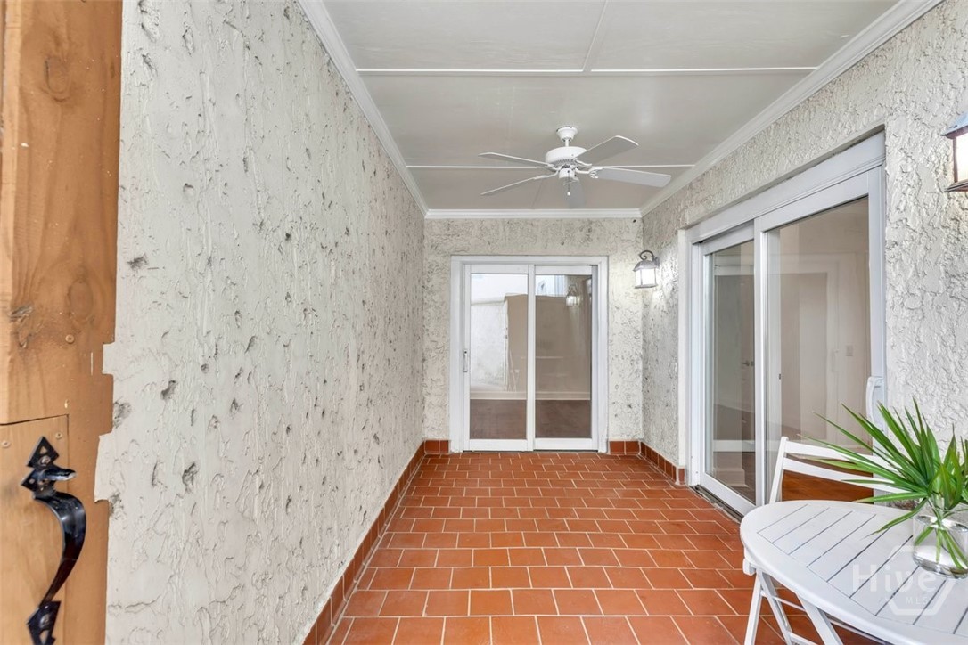700 Wilmington Island Road, Unit 102 Savannah, GA 31410 - Photo 24 of 41 Covered Back Porch