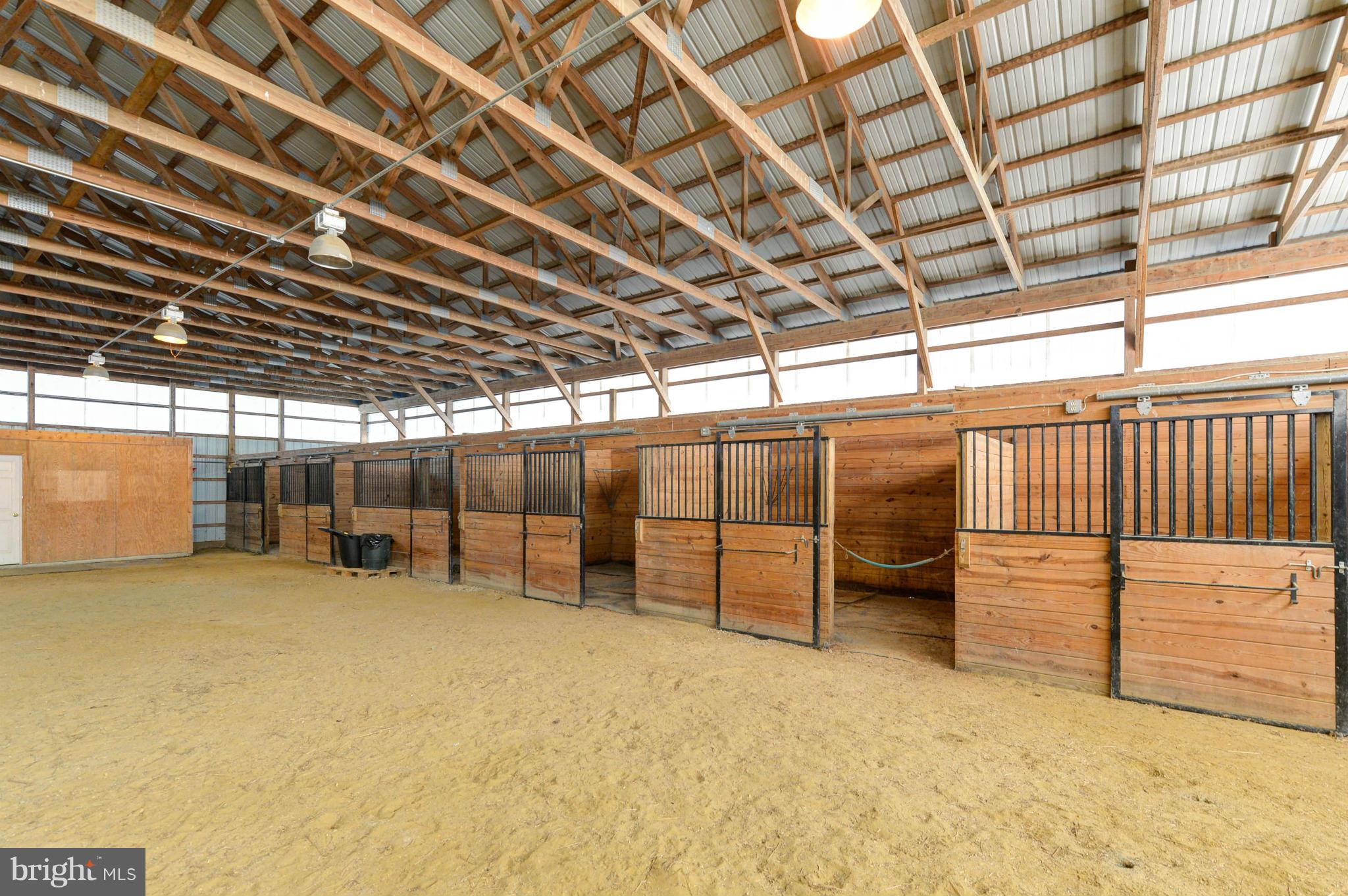 Interior of Barn with stalls