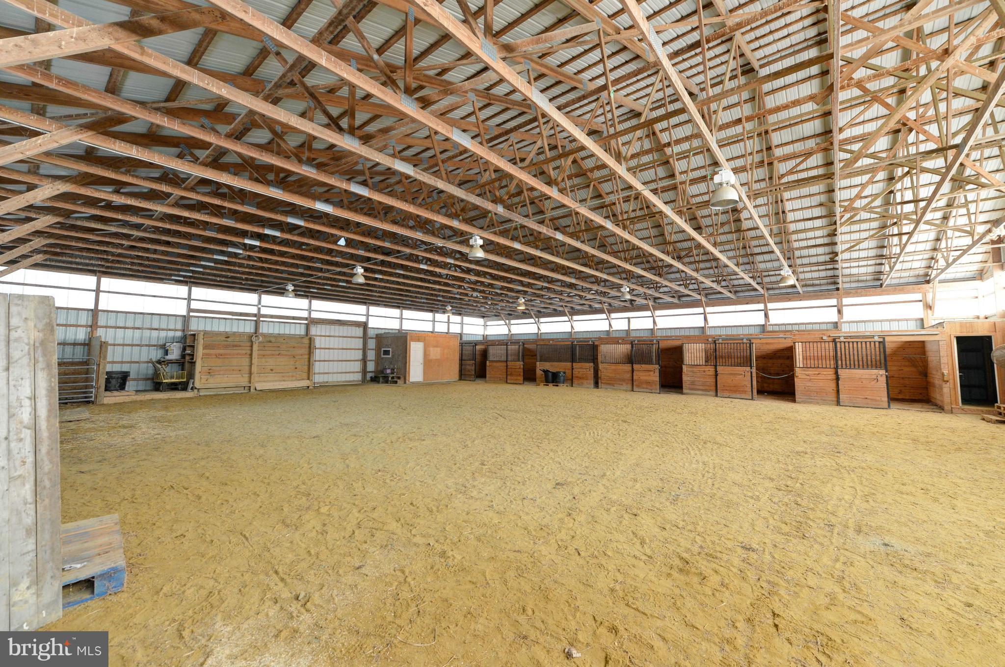 Barn showing 6 box stalls