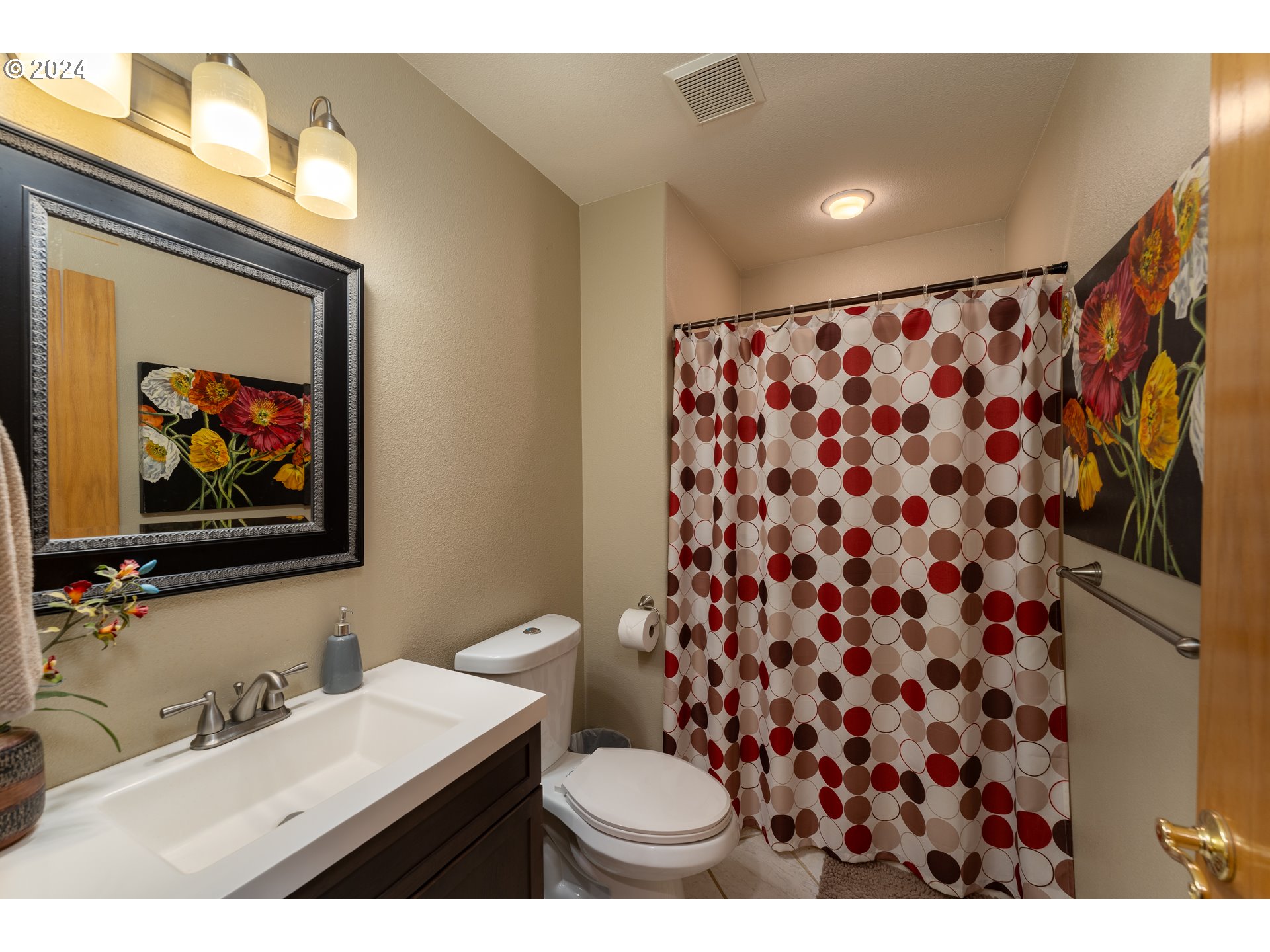 15680 Northeast Yamhill Road Yamhill, OR 97148 - Photo 31 of 47 a bathroom with a sink and a mirror
