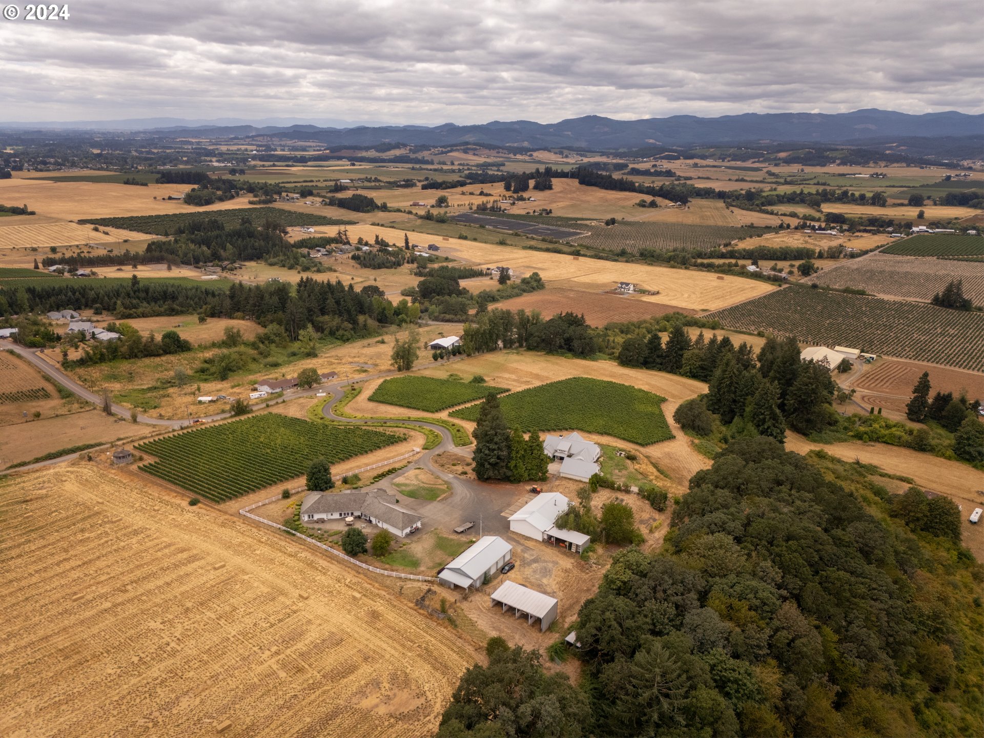 15680 Northeast Yamhill Road Yamhill, OR 97148 - Photo 43 of 47 an aerial view of residential houses with outdoor space