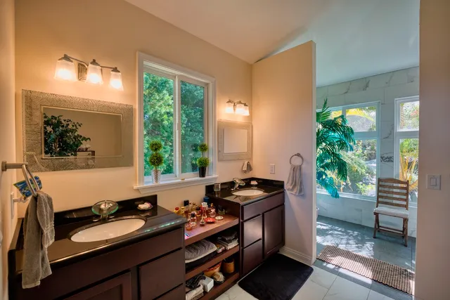 a room with furniture and a window