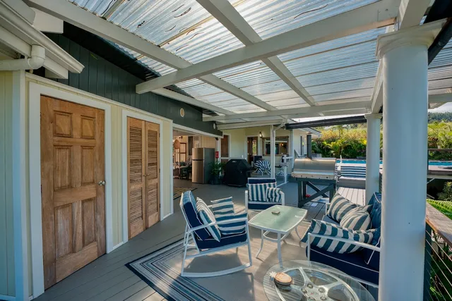 a outdoor space with furniture