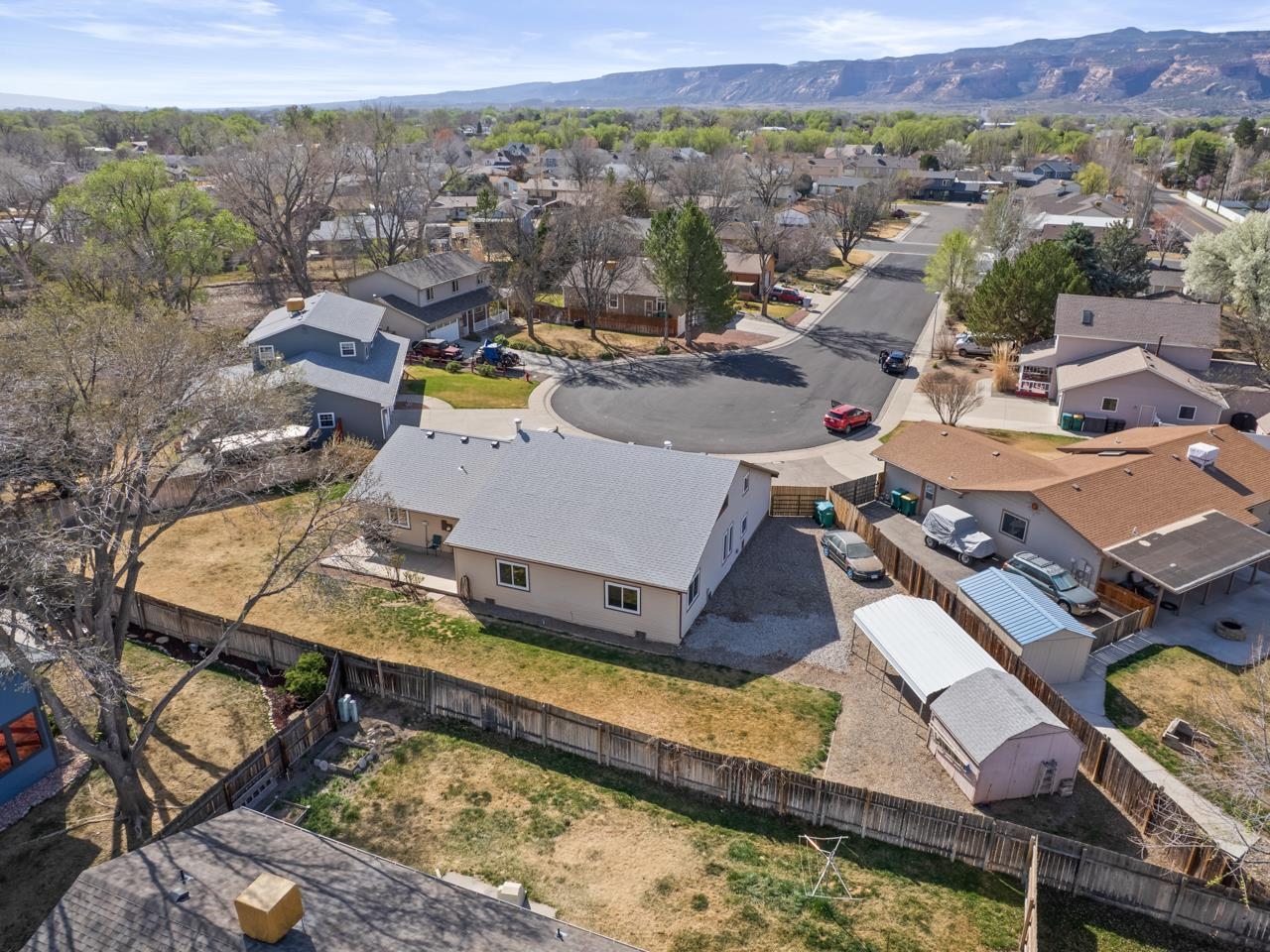 750 Pinyon Court Fruita, CO 81521 - Photo 38 of 40 an aerial view of a house with a swimming pool