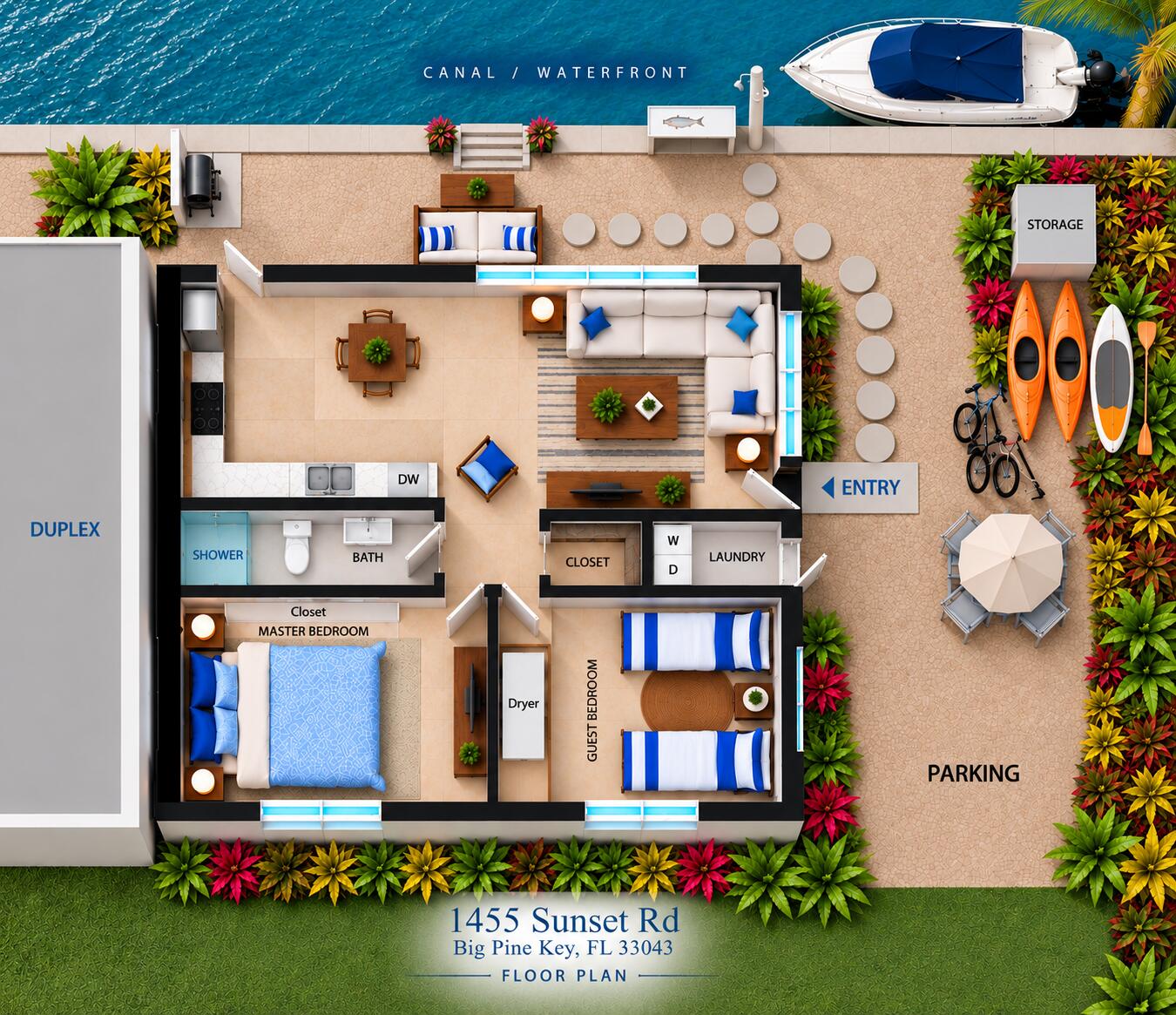 1455 Sunset Road Big Pine Key, FL 33043 - Photo 29 of 29 FLOOR PLAN