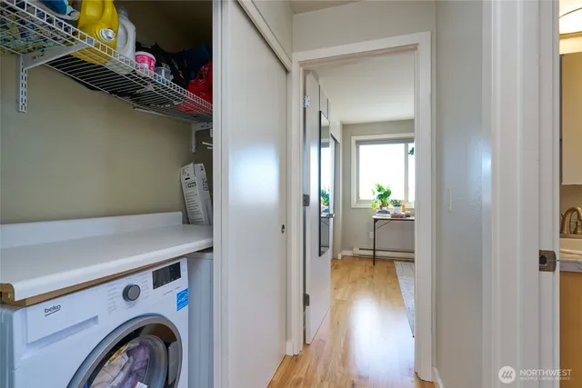 a view of storage and utility room