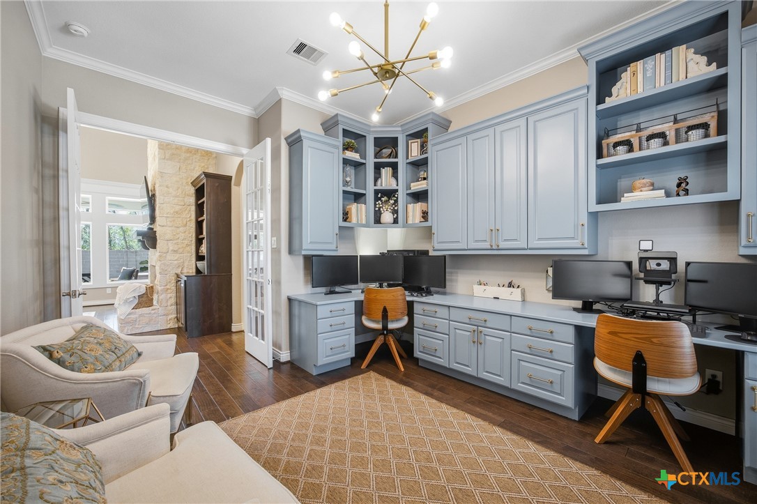 2427 Anderson Point Lane Spring, TX 77388 - Photo 27 of 46 2427 Anderson Point Ln, Spring, TX 77388 - Office with custom built-in desk.