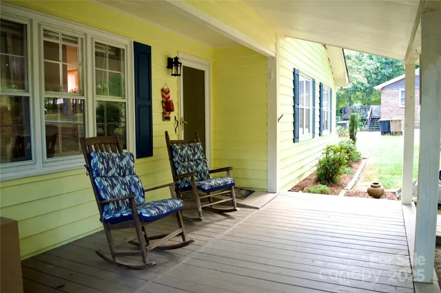 a outdoor space with furniture