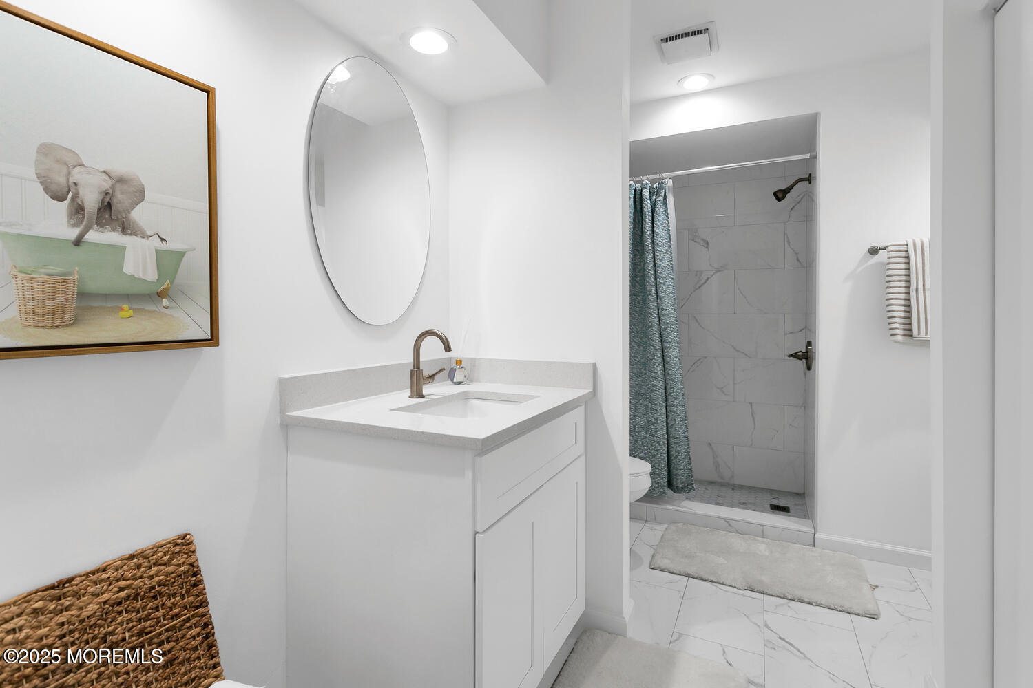 31 Hancock Court Red Bank, NJ 07701 - Photo 12 of 32 a bathroom with a sink a toilet and shower