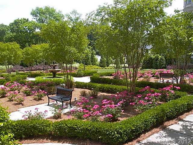 2823 Providence Road, Unit 312 Charlotte, NC 28211 - Photo 15 of 16 a view of a garden with sitting area