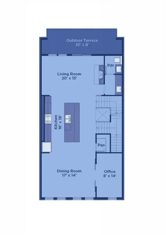 a picture of a bench in front of a building