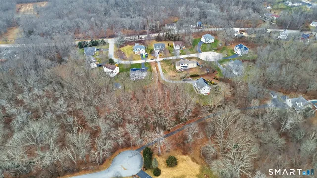 a view of a backyard with green space