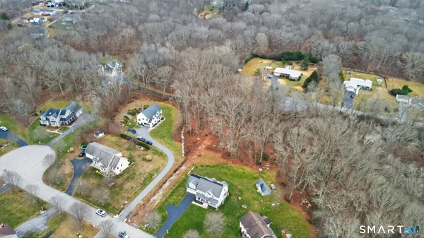 a bird view of yard