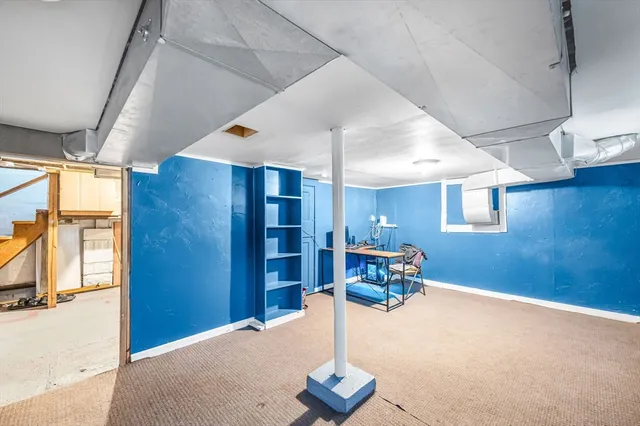 a view of a storage room