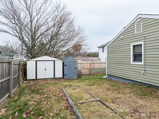 an aerial view of a swimming pool