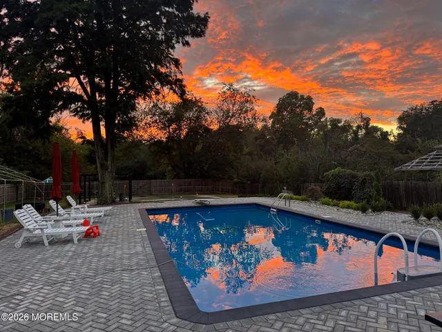 a outdoor space with furniture