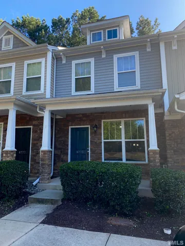 a front view of a house