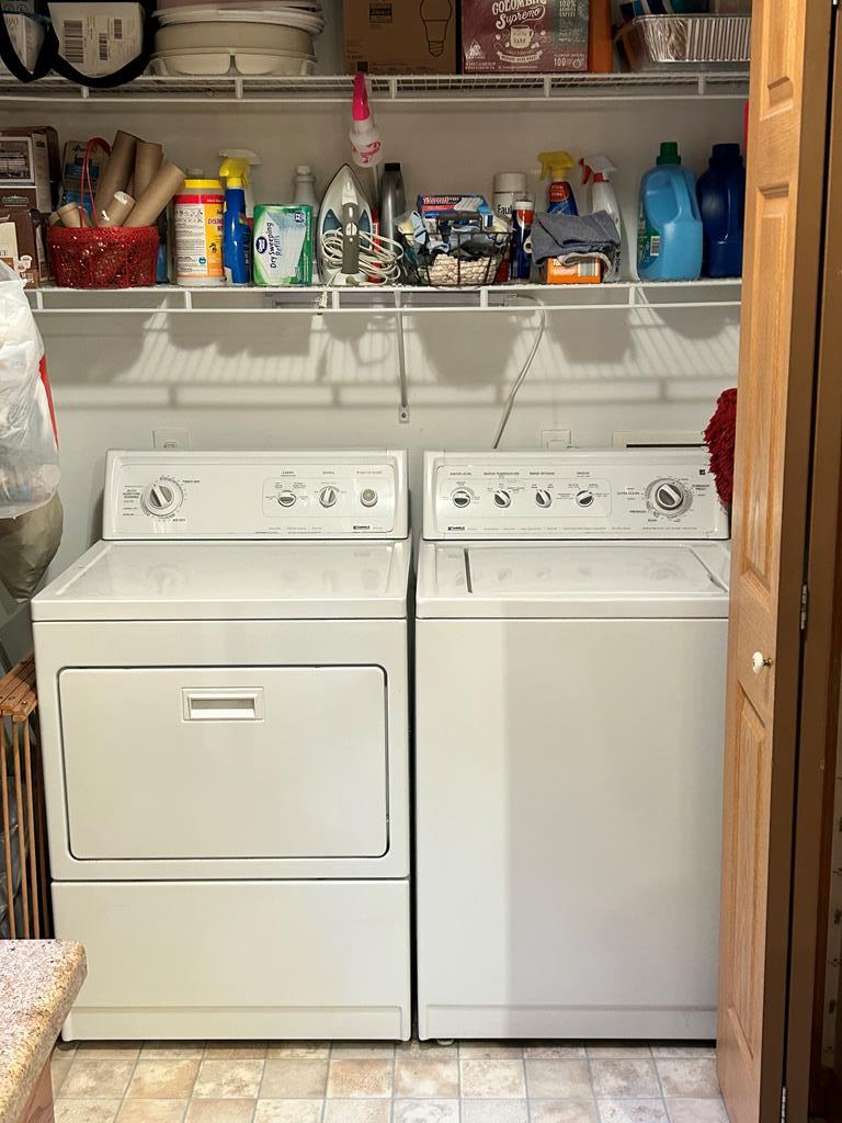 138 Center Church Road Polk, PA 16342 - Photo 28 of 64 a utility room with dryer and washer