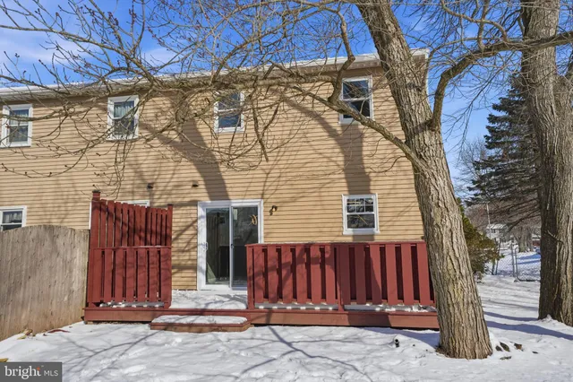 a street view covered with snow