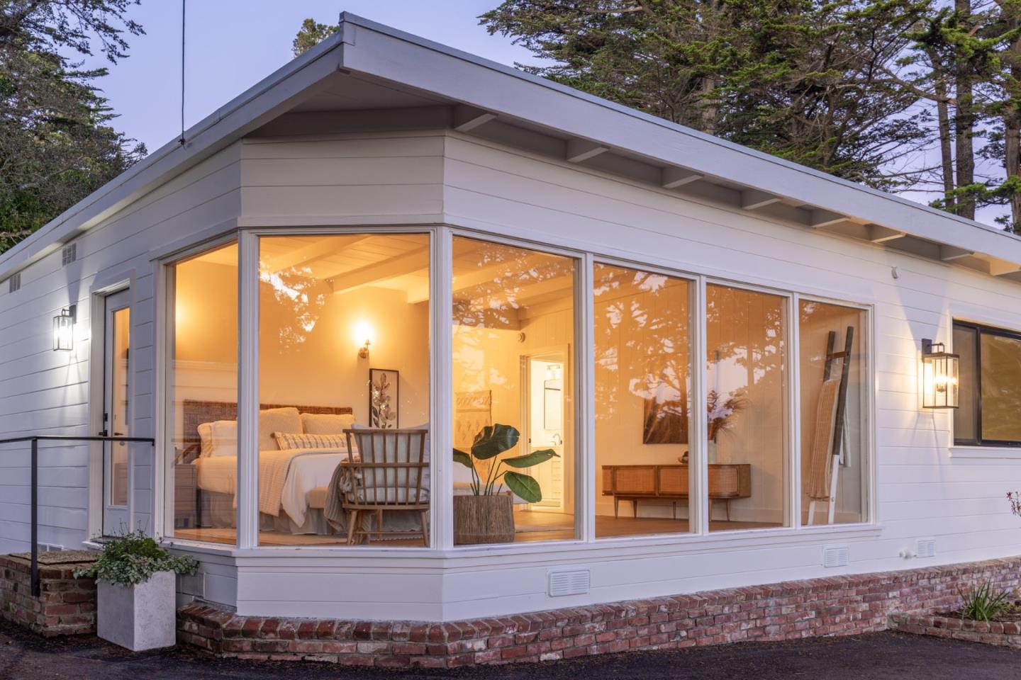 4171 Sunset Lane Pebble Beach, CA 93953 - Photo 36 of 38 a view of balcony with floor to ceiling window and wooden floor