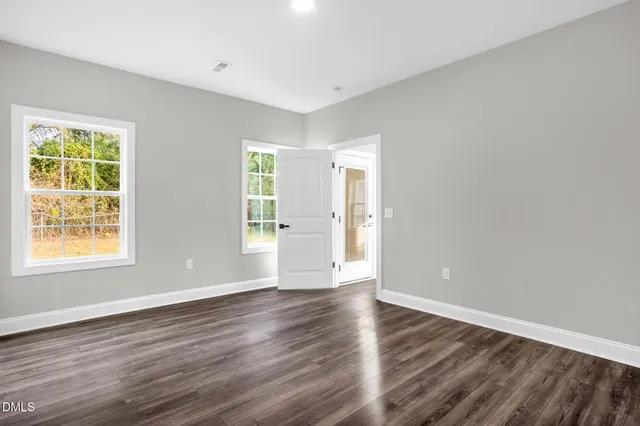 wooden floor in an empty room