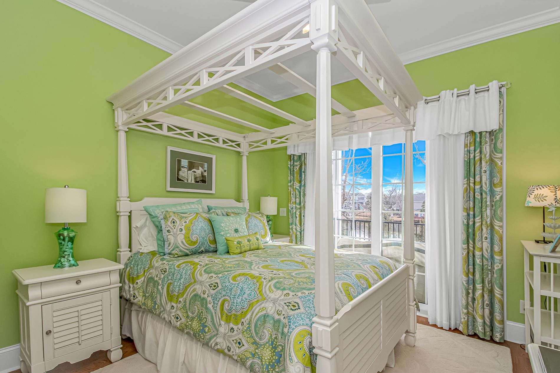 309 North Myrtle Drive Surfside Beach, SC 29575 - Photo 13 of 40 Bedroom with ornamental molding and wood finished floors