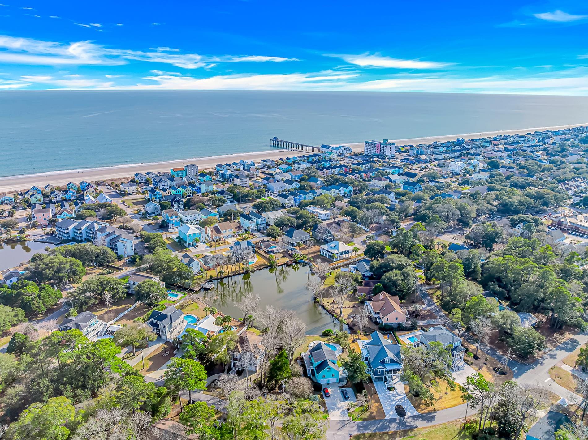 309 North Myrtle Drive Surfside Beach, SC 29575 - Photo 40 of 40 View of property location featuring a large body of water and nearby suburban area
