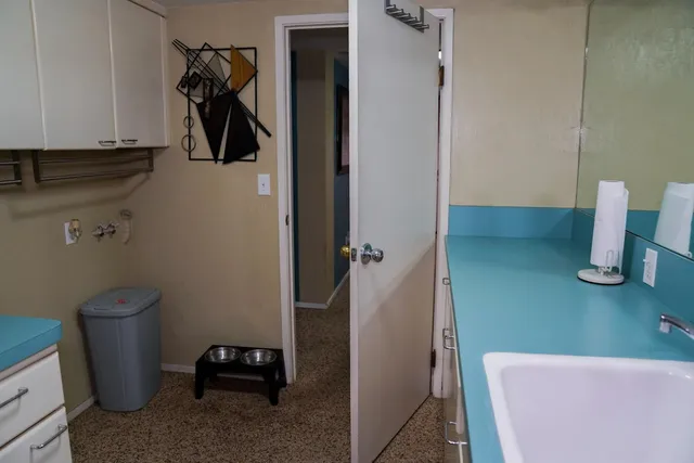 a bathroom with a sink