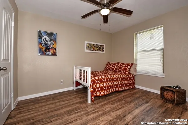 a view of livingroom with furniture and wooden floor