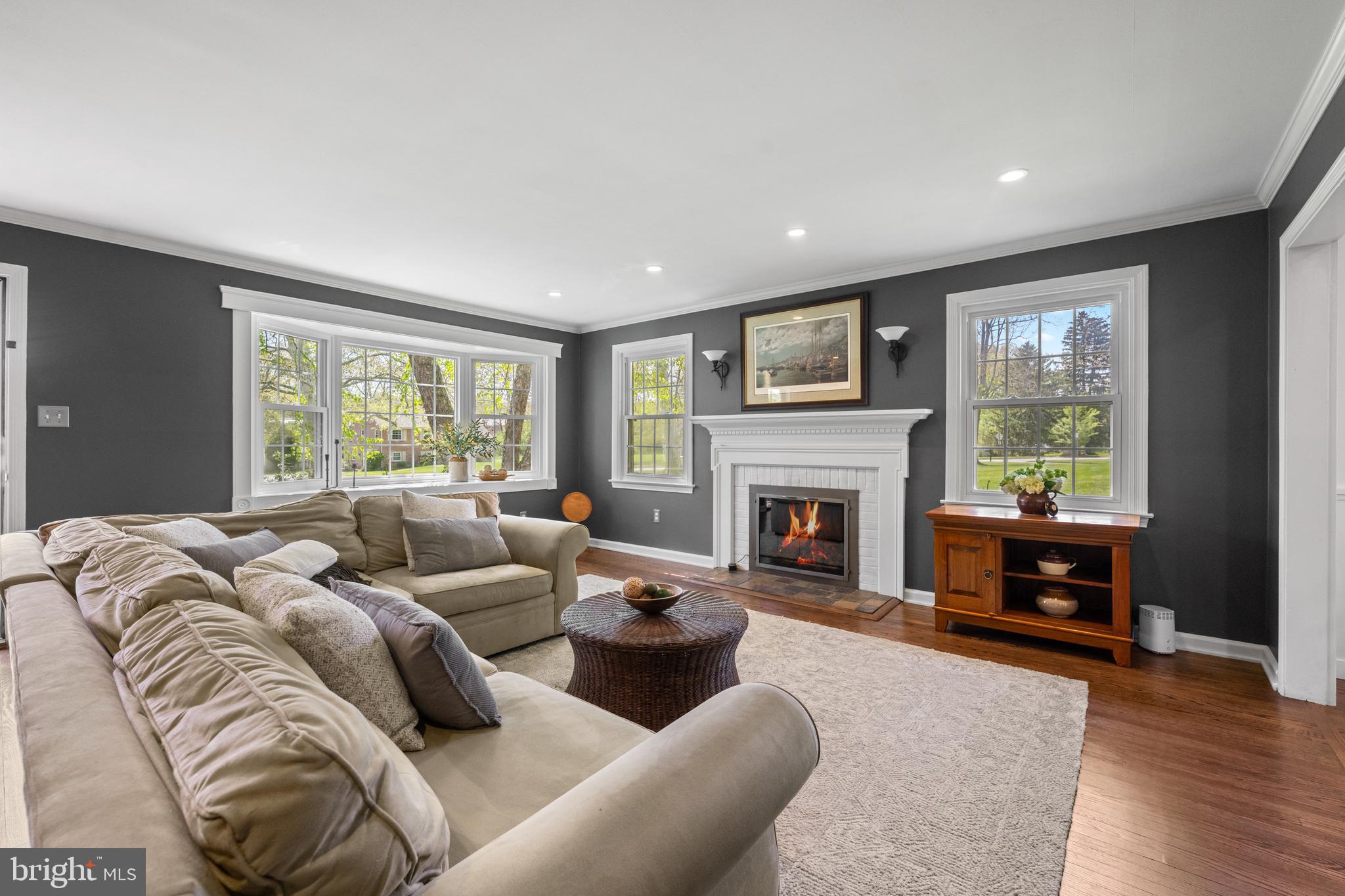207 Anthony Wayne Drive Wayne, PA 19087 - Photo 5 of 47 a living room with furniture fireplace and window