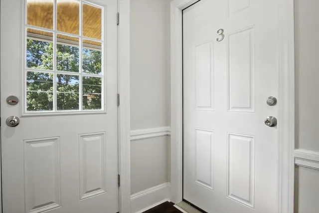 a view of a closet area