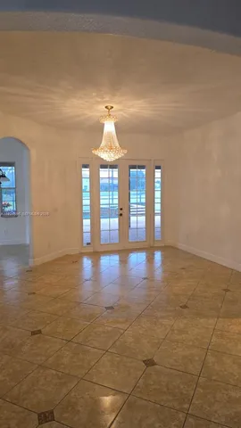 a view of a room with an empty space