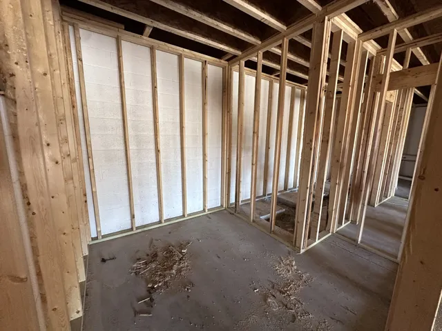 a view of an empty room