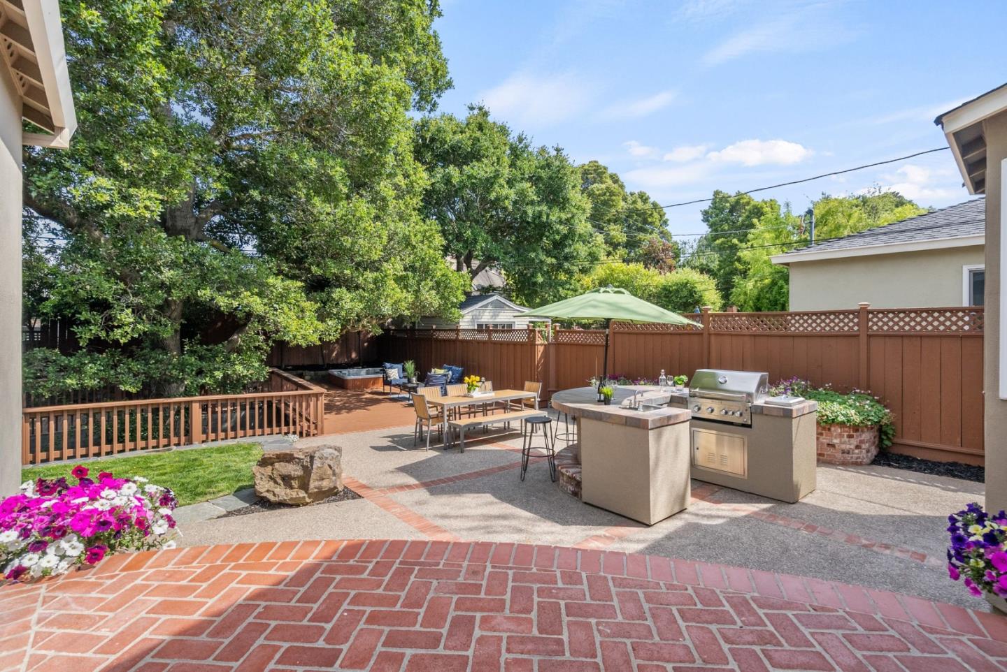 1127 Eastmoor Road Burlingame, CA 94010 - Photo 22 of 58 a view of a backyard with sitting area