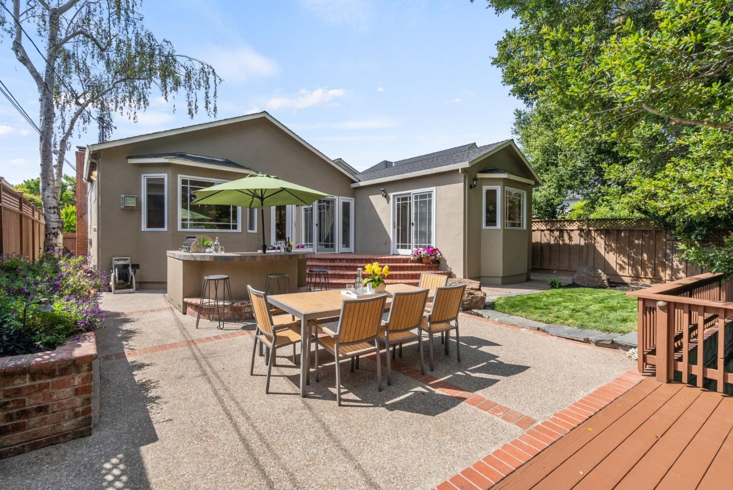 1127 Eastmoor Road Burlingame, CA 94010 - Photo 24 of 58 a view of a house with backyard and sitting area