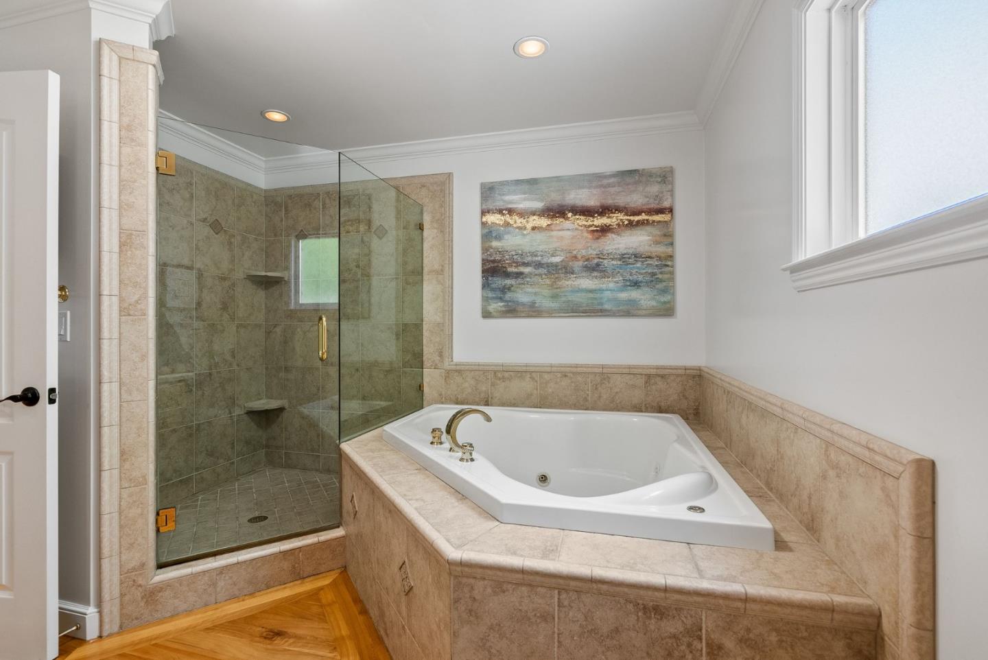 1127 Eastmoor Road Burlingame, CA 94010 - Photo 32 of 58 a bathroom with a bathtub and shower