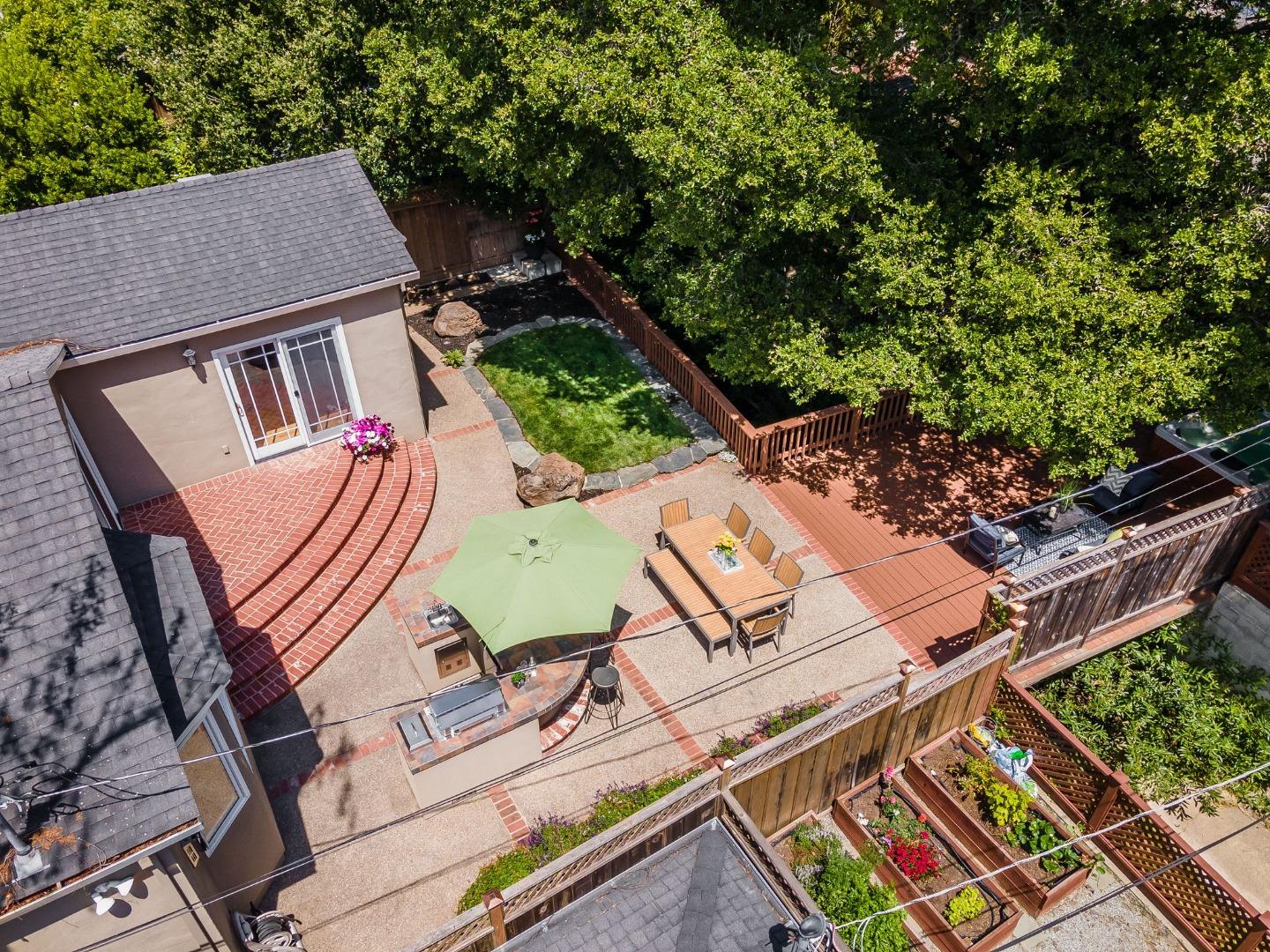 1127 Eastmoor Road Burlingame, CA 94010 - Photo 52 of 58 an aerial view of a house with outdoor space