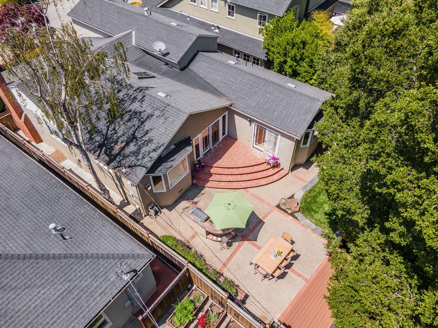 1127 Eastmoor Road Burlingame, CA 94010 - Photo 53 of 58 an aerial view of a house with a outdoor space