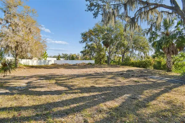a view of a lake with a city