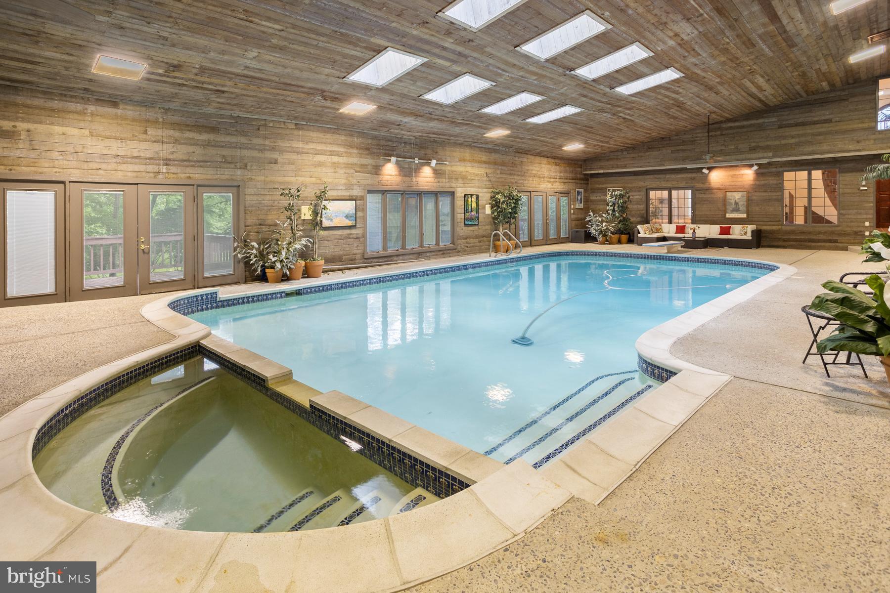 a view of a indoor swimming pool