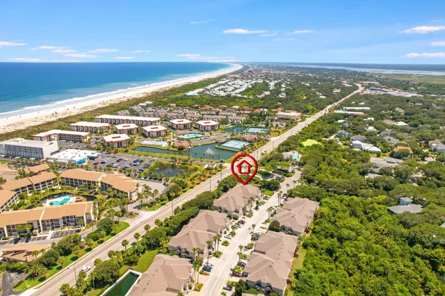 an aerial view of a city