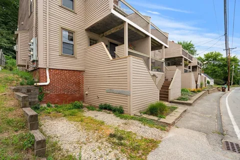 a car parked on the side of a street