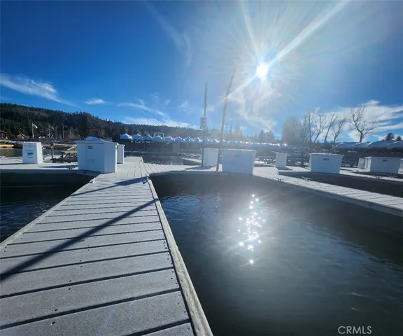 a view of a terrace with sky view