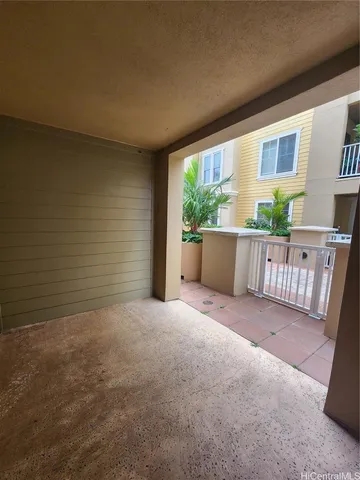 a view of backyard with porch