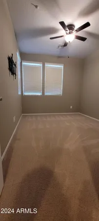 an empty room with closet